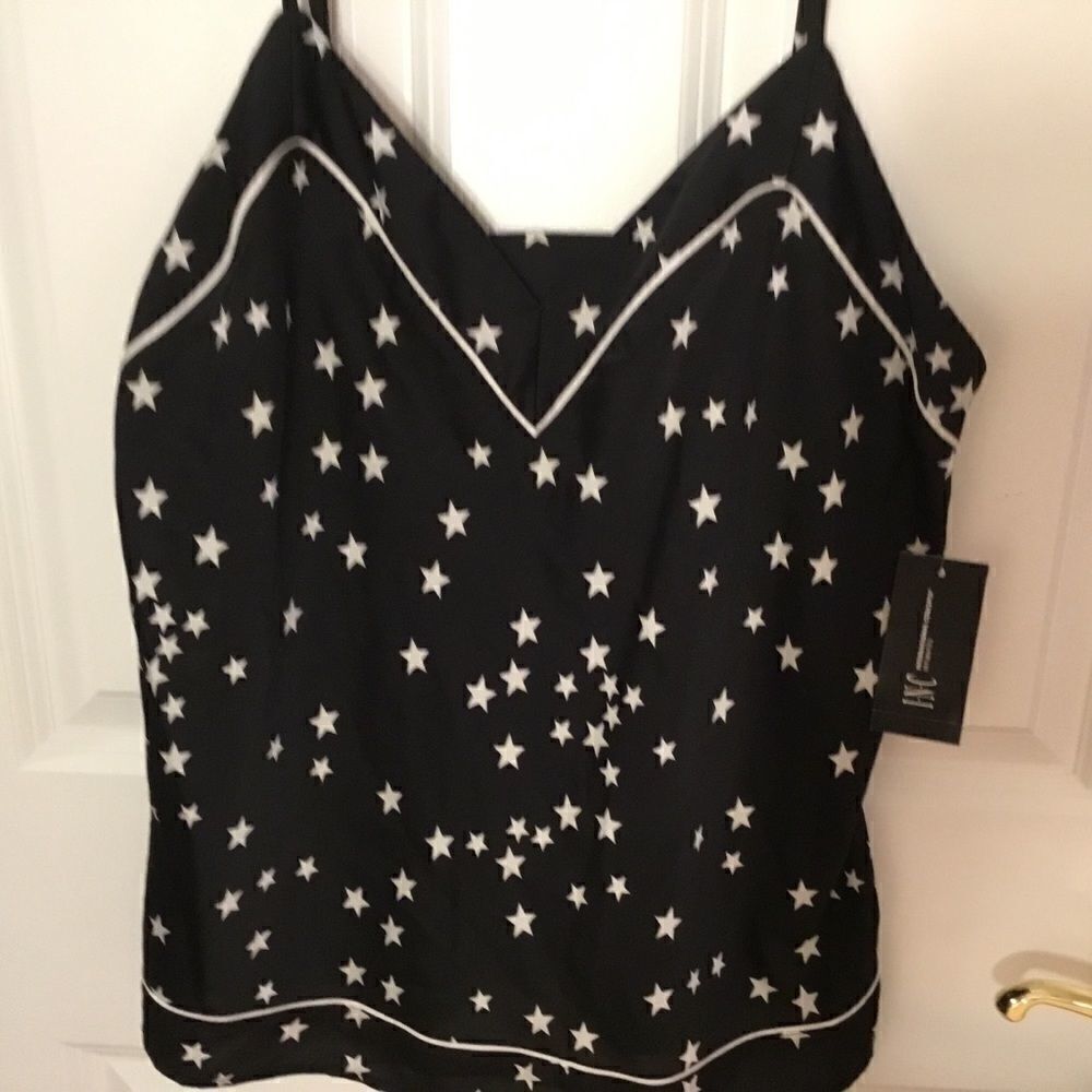 NWT Women’s Pajama Top Navy w/Stars